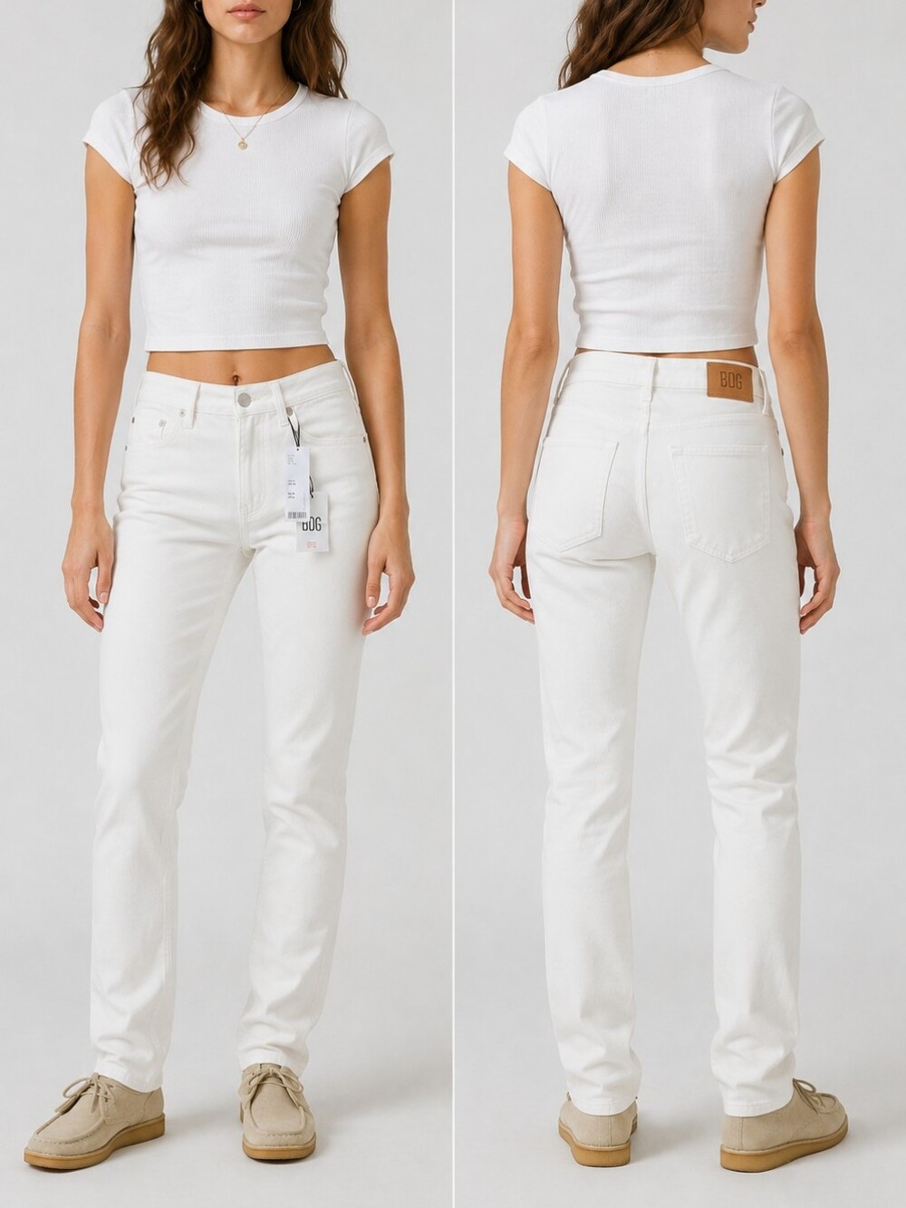 BDG by Urban Outfitters Jeans Size 32/30 Ivory Womens Vintage Slim Fit Jeans NWT